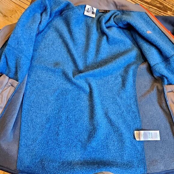 🔸️Spyder Empire Blue Heathered Full Zip Lightweight Jacket Men's Large - Picture 5 of 12